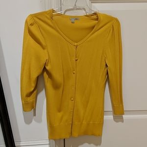 Beautiful! Mustard/marigold yellow cardigan